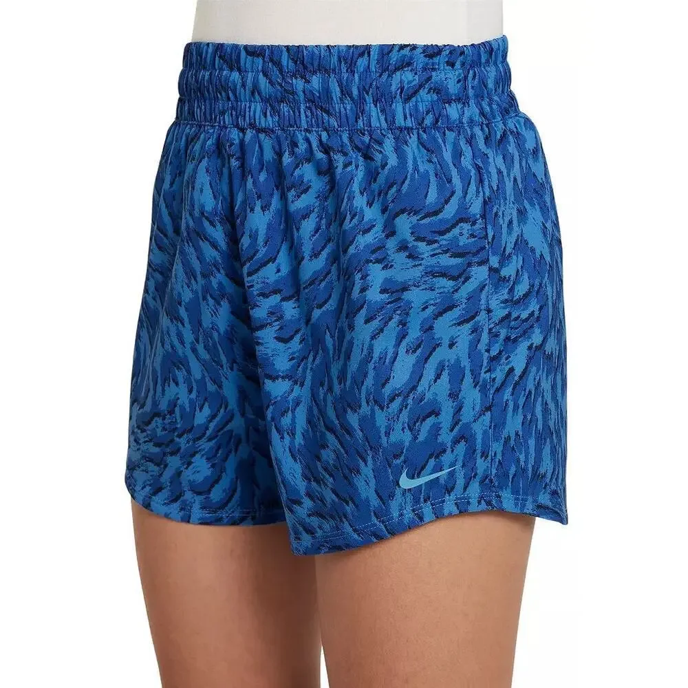 Nike Girls' One Woven High Rise Printed Shorts Size Med.